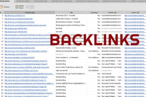 BACKLINKS REPORT SAMPLE - FOSS MARKETING GROUP, ROSEVILLE CA